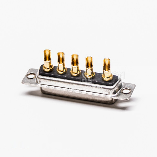 D-SUB Power Connector Solder Type 5W5 Female Straight Cable Connector