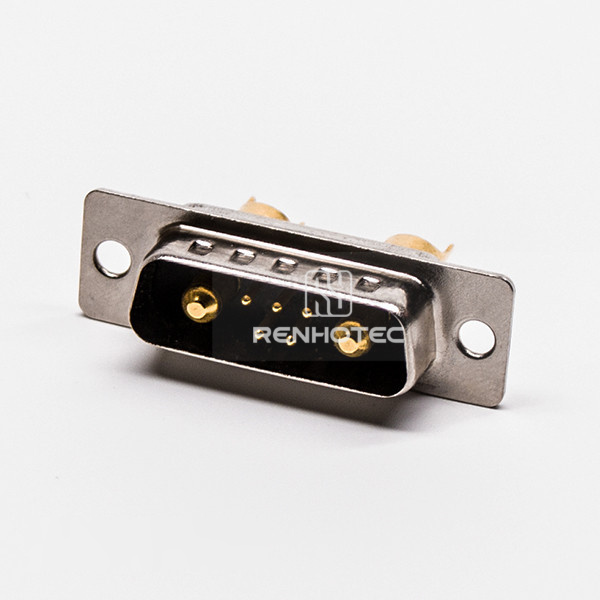 D-SUB connector 7W2 Male Power Straight Solder Type For Cable