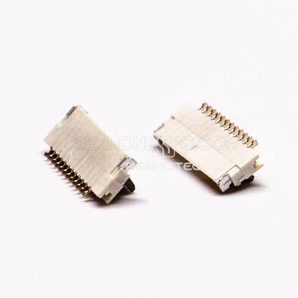 1.0H FFC FPC Connector 0.5 MM Front Flip and Bottom Contact Style FOR PCB