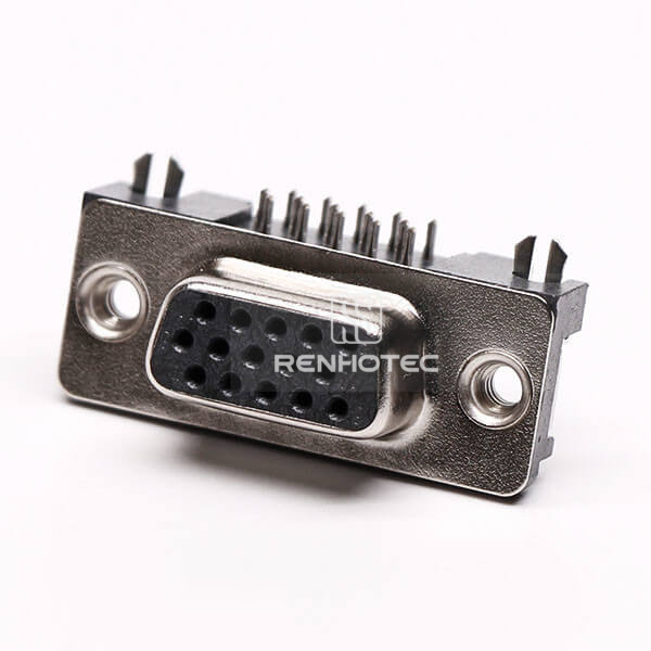 DB 15 Connector Female Right Angle High Density