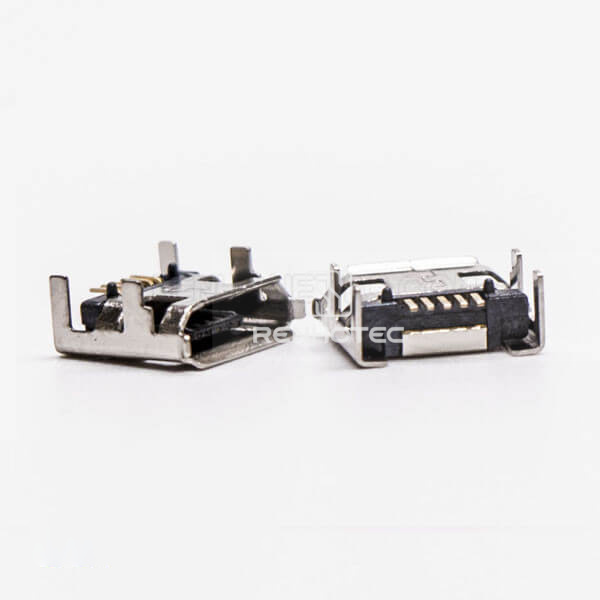 USB Micro B Female SMT Straight DIP 7.15 5 Pin for Phone