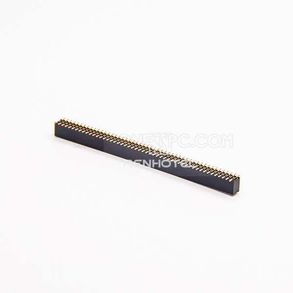 100 way Female Header 1.27mm Pitch Dual Row SMT Type Straight