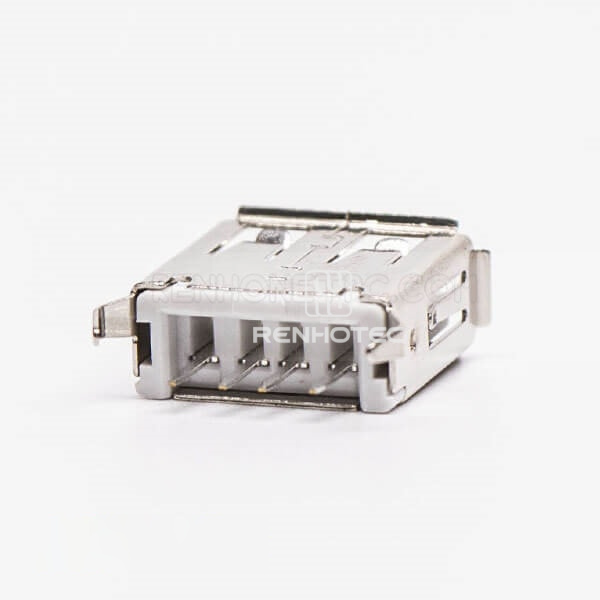 Type A USB PCB Mount Connector Straight Female DIP