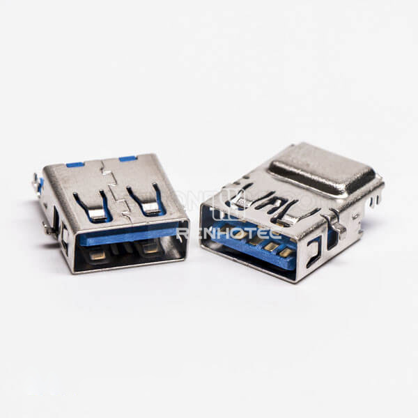 USB 3.0 Speed Type A Connector Female 90 Degree SMT Offset Type