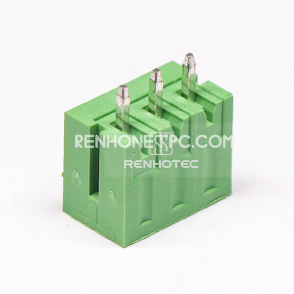 Plug and Socket PCB Terminal Blocks 4pin Straight Pluggable Green Connector