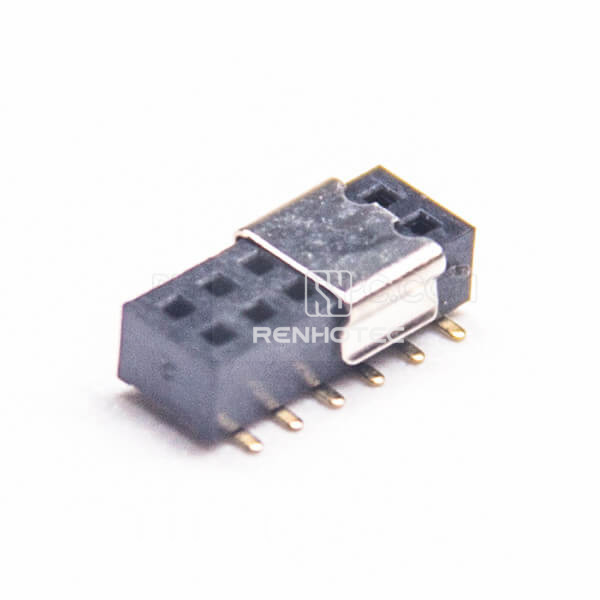 SMT Female Header 1.27 Gap Double Row 180 Degree