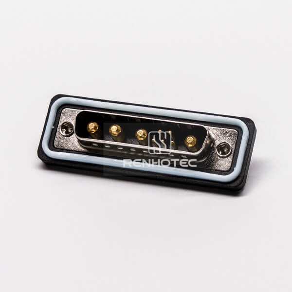 D-SUB IP67 Rating 9w4 Male Straight Cable Solder Type Connector