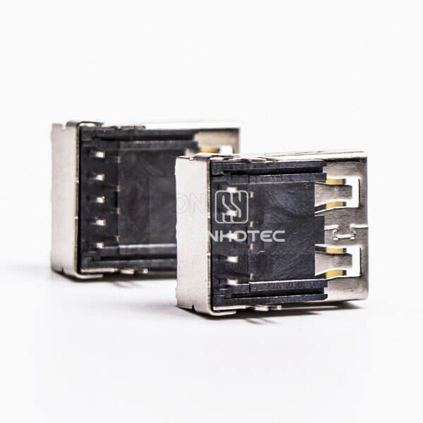 Female USB3.0 Harpoon 90 Degree Through Hole for PCB Mount