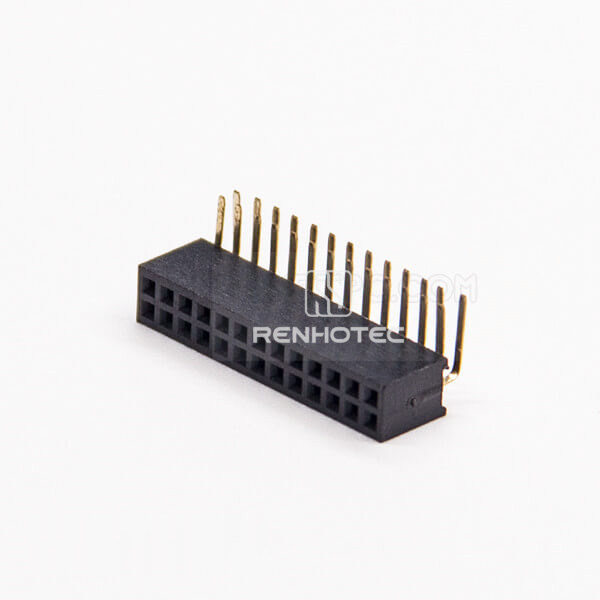 Pin Header Connector Female 1.27 2×13PIN Right Angled DIP