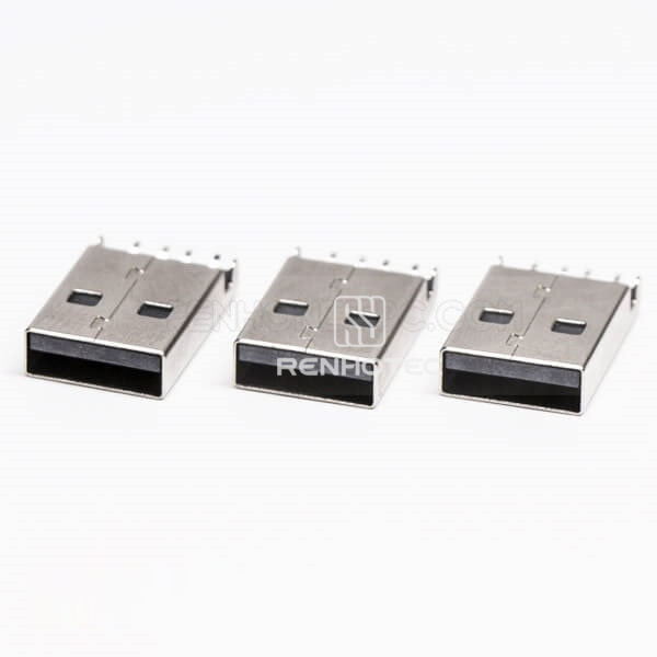 USB Type A 90 Degree Plug SMT for PCB Mount