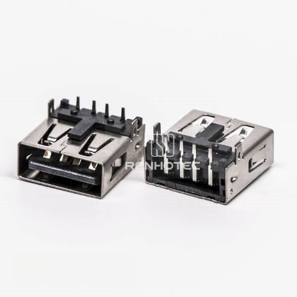 DIP USB A Right Angle Female for PCB Mount