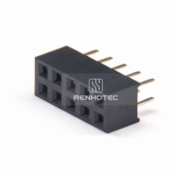 Straight Female Header 2.0mm Picth Dual Row Through Hole