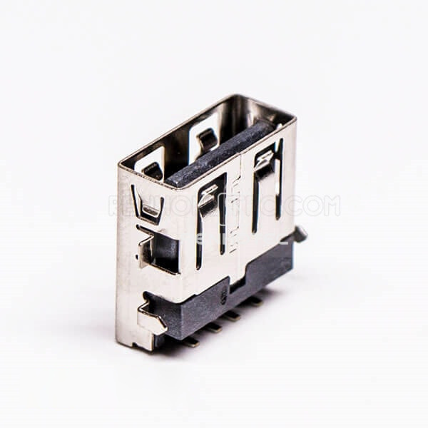Female USB PCB Connector Right Angle DIP