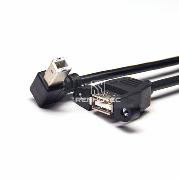 USB B to USB A Female USB 2.0 Cable