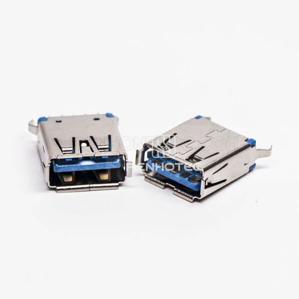 USB 3.0 Female Connector Type A Straight Through Hole