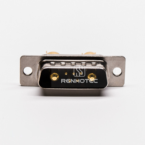 D-SUB connector 7W2 Male Power Straight Solder Type For Cable