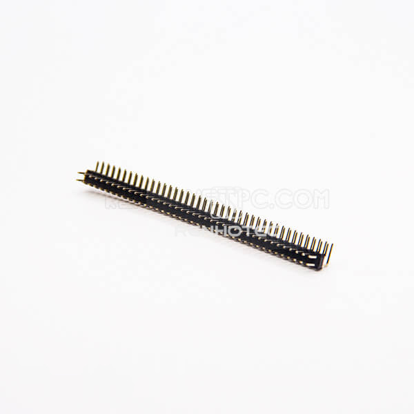 Right Angle Pin Header 80 Pin Dual Row 2.0 mm Through Hole