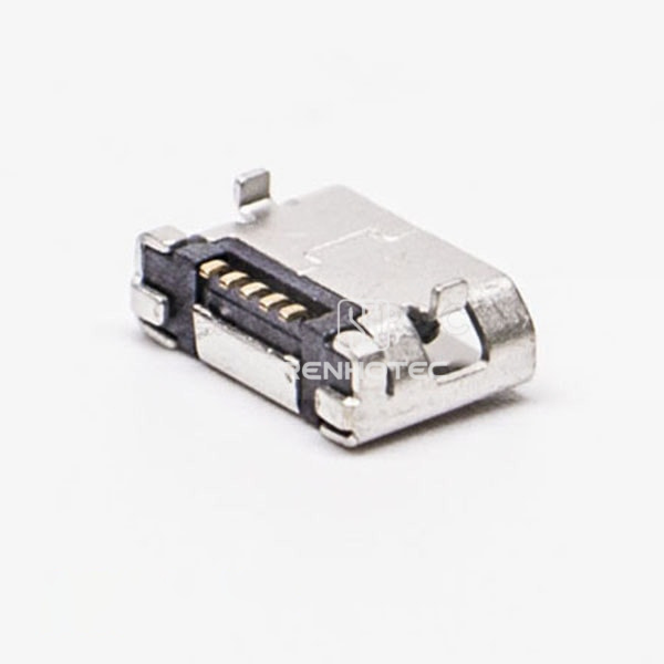 USB Micro Female Pinout DIP 5.65 Type B SMT 5 Pin for Phone