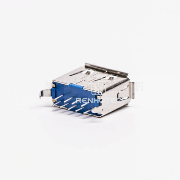 Straight Type USB 3.0 A Female DIP Through Hole for PCB Mount
