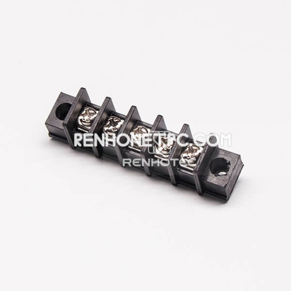 Barrier Strip Filtered Terminal Blocks DIP Type 5pin PCB Mount Connector