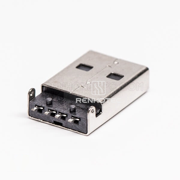 USB Type A SMT Connector Male Offest Type for PCB Mount
