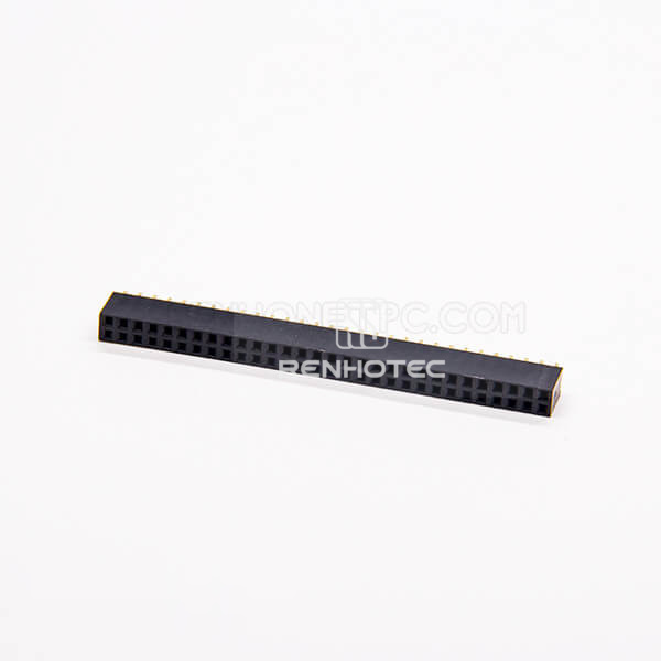 DIP Type Straight Female Header 60 Way Dual Row