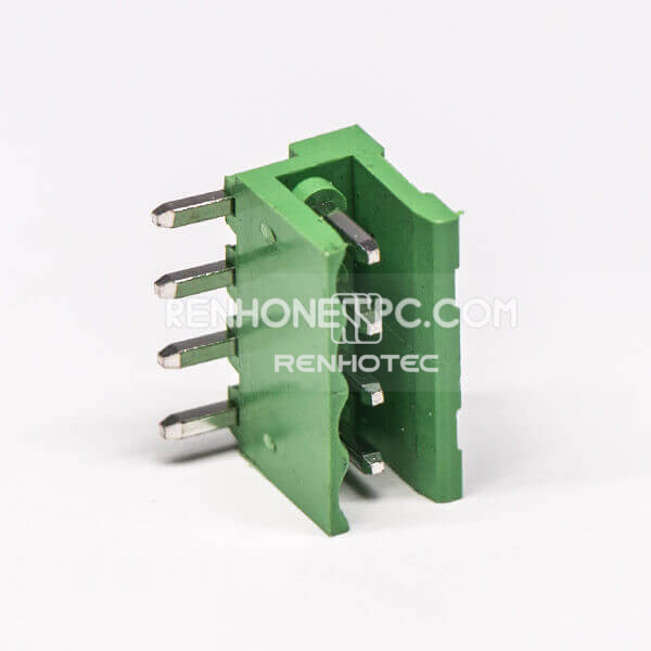 4pin Angle Terminal Block Pluggable Connector for PCB Mount