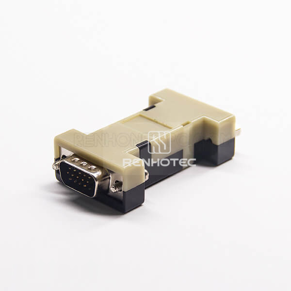 D-SUB 15 Adapter Male To Female High Density D-SUB 15 Pin Straight