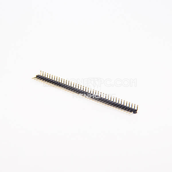 Pin Header 2.54mm 40 Pin Right Angle Through Hole Single Row