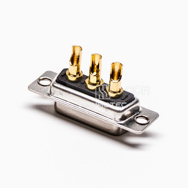 3W3 Female D-SUB Connector, Straight Solder Termination