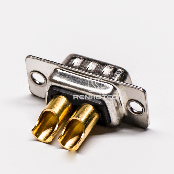 D-SUB Power Connector 2W2 Male Straight Solder Type 30A For Cable