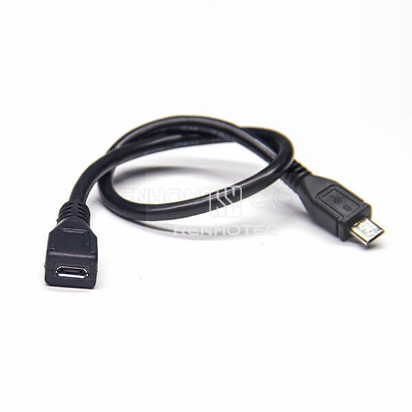 Micro USB Male-to-Female Straight USB 2.0 Cable