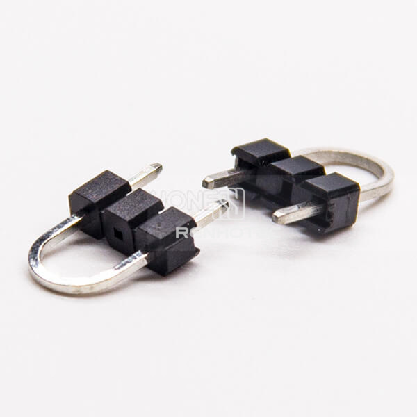 2.54mm Pin Header Single Row U Type 2 Pin Through Hole