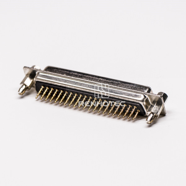 High Density D-SUB 62 Pin Female Straight Staking type Through Hole for PCB Mount connector