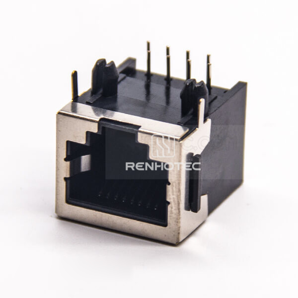 RJ45 Ethernet Connectors Through Hole Modular 90 Degree Shielded without LED