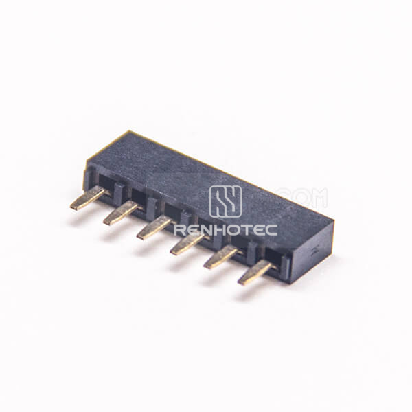PCB Pin Header Female Single Row 2.54mm Center Spacing