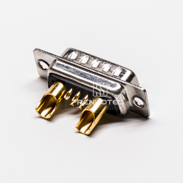 D-SUB connector 7W2 Male Power Straight Solder Type For Cable