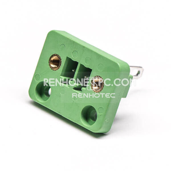 Terminal Block Connector 2pin for PCB Mount with 4 Screw Holes