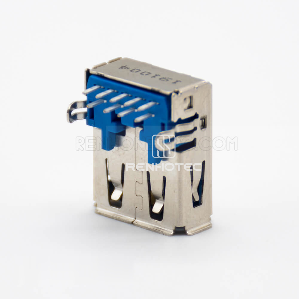 3.0 USB A Connector Right Angle 9 Pin Female DIP Type