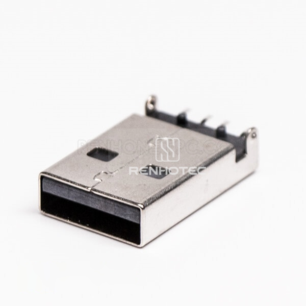 USB Type A SMT Connector Male Offest Type for PCB Mount