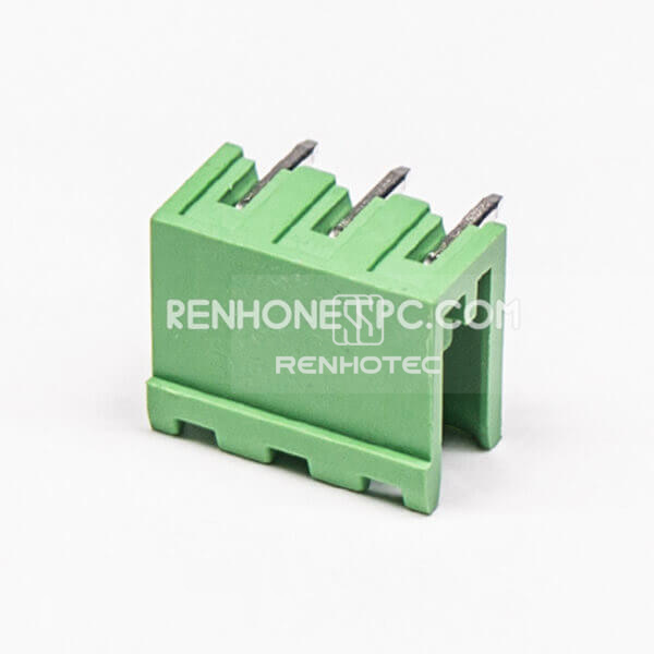 PCB Terminal Block Connector 3pin Right Angle Pluggable Headers