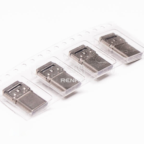 USB Type C Port Female Right Angle SMT DIP for PCB Mount