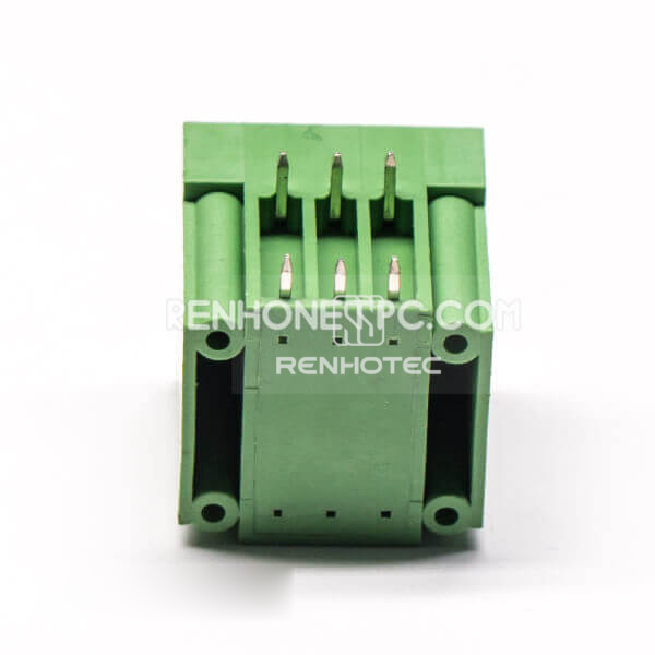 6 pin Terminal Block Multipole Plasti Brass ICE Plug