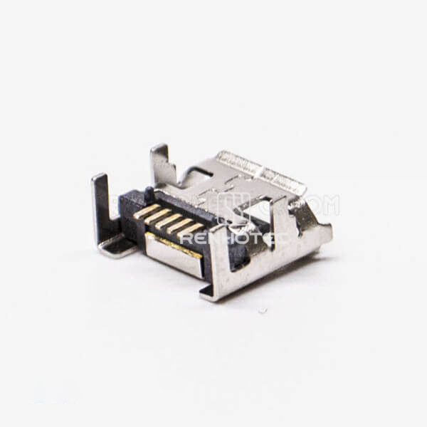 USB Micro B Female SMT Straight DIP 7.15 5 Pin for Phone