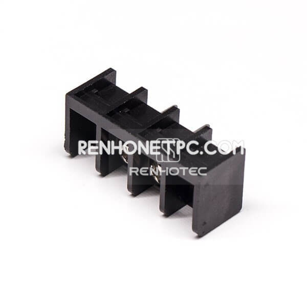 Barrier Terminal Block Connector Black 2pin Connector Vertical Type