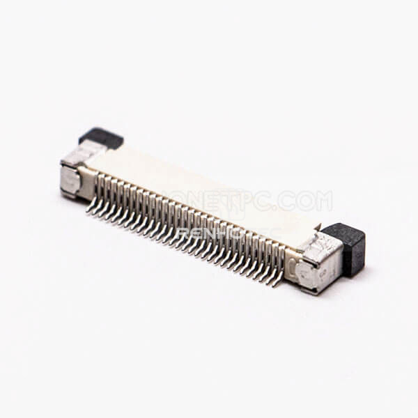 FFC Connector 0.5mm Bottom Contact Style Back Flip H2.0 For PCB Mount