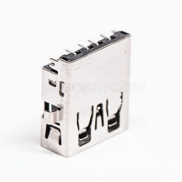 USB2.0 Through Hole Mount Female Type A 90° Reverse for PCB