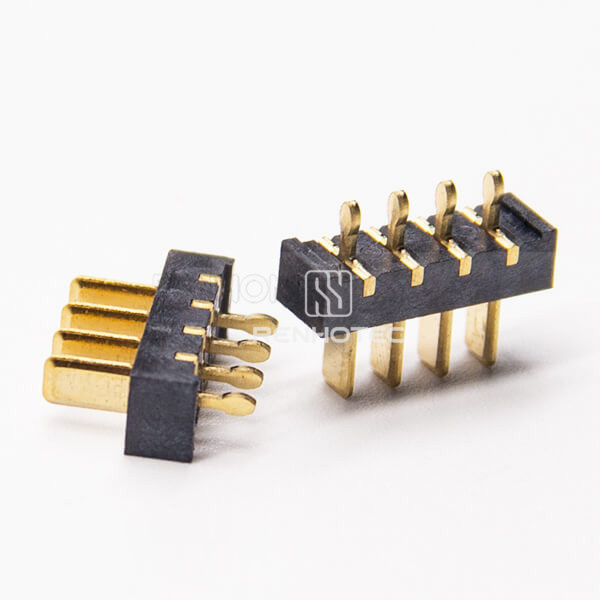 Laptop Battery Connections 4.0MM 4 Pin PH2.5 Male Straight Panel Mount