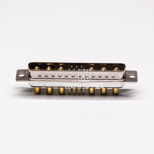 13W6 D-SUB Power Connector Solder Type Male Straight for Cable Staking Type