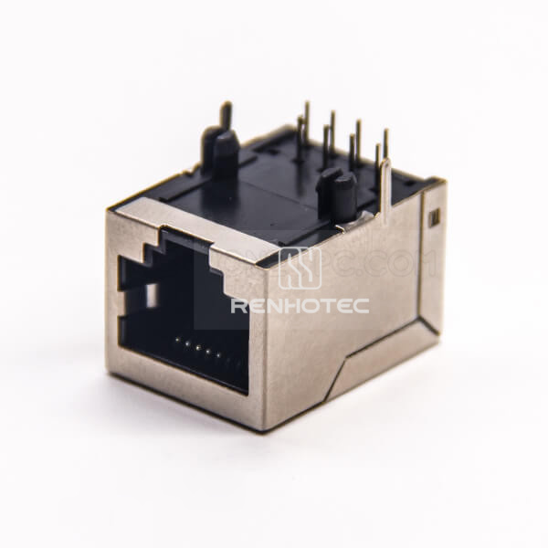 8p8c RJ45 Modules Network Connector Jack Through Hole Shielded